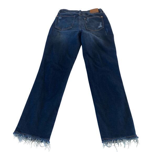 Judy Blue Straight Fit Distressed Jeans Size 3/26 - Picture 2 of 10